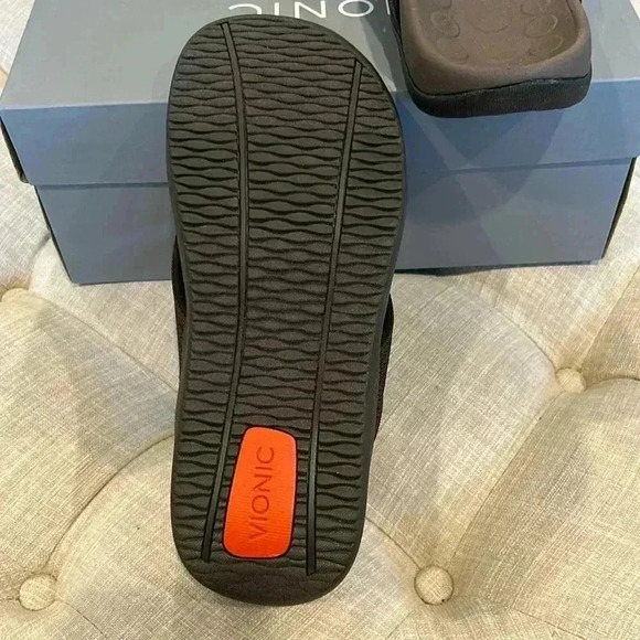 Vionic 44 Wave Orthotic Brown Thong Sandals 7 main image 4